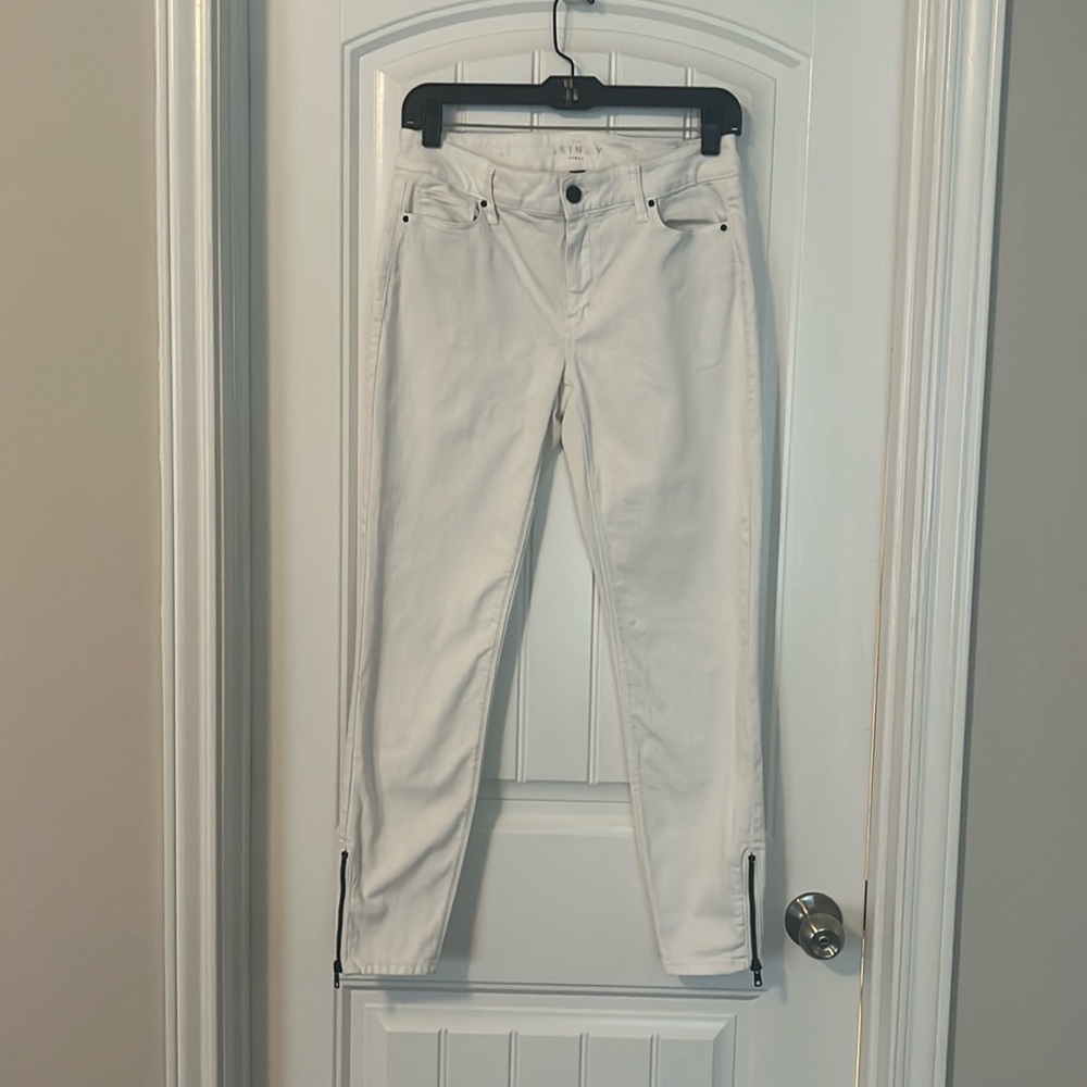White House Black Market skinny jeans.